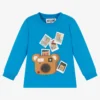 Moschino Baby Blue Teddy Photos Top