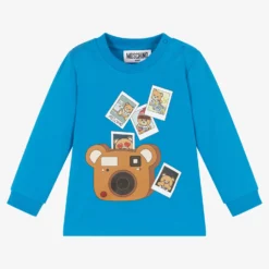 Moschino Baby Blue Teddy Photos Top