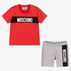 Moschino Baby Boys Red & Grey Shorts Set -Outlet Little Gents Set Store moschino boys red grey shorts set 443228 594484e17b5cfe0332a76a7155cf5b7260d45ac1
