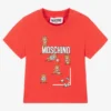 Moschino Baby Boys Red Teddy Bear Cotton T-Shirt