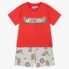 Moschino Baby Boys Red Teddy Bear Shorts Set