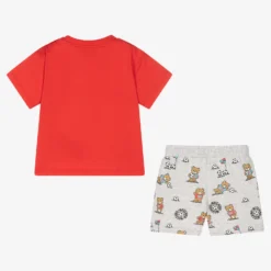 Moschino Baby Boys Red Teddy Bear Shorts Set -Outlet Little Gents Set Store moschino boys red teddy bear shorts set 508454 ca3db016b63c5737b047d0d61350fe7677292afb