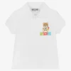 Moschino Baby Boys White Cotton Polo Shirt
