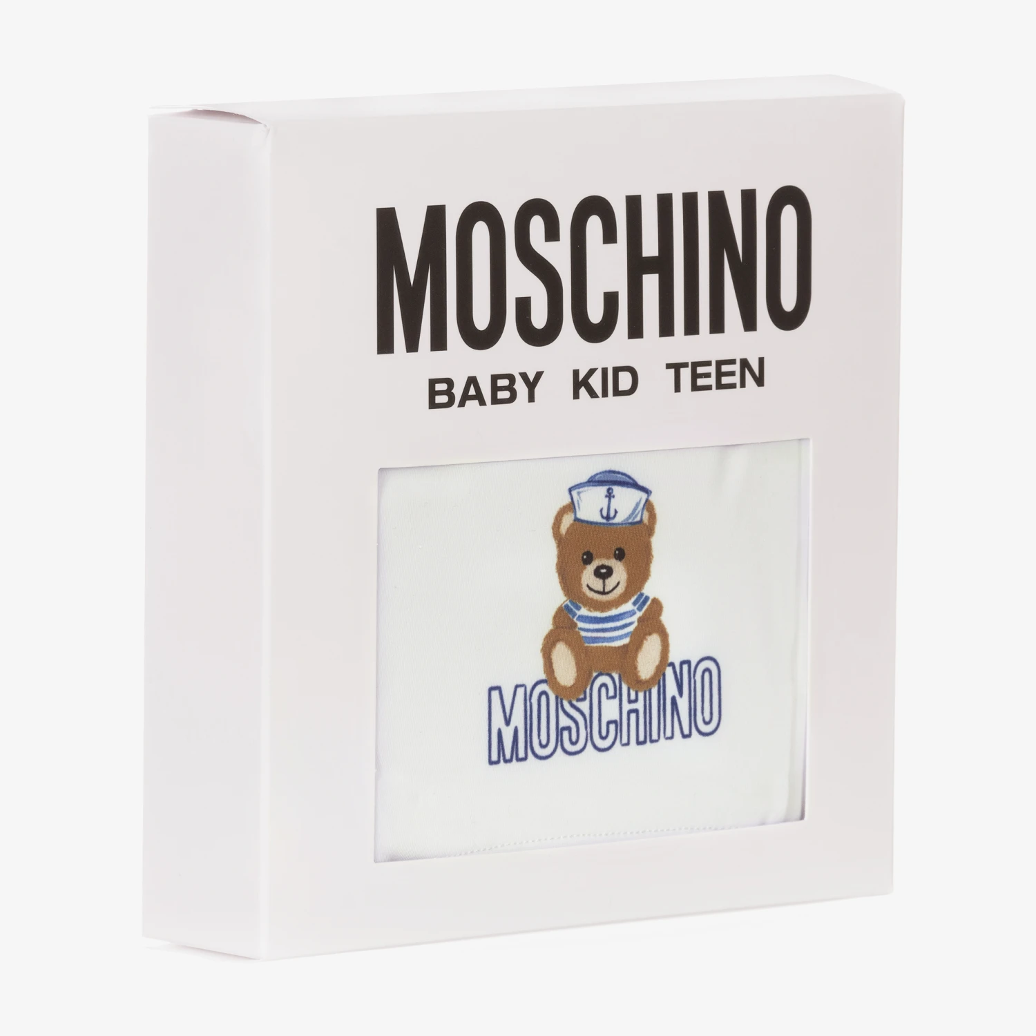 Moschino Baby Boys White Teddy Bear Logo Swim Shorts 3 Moschino Baby Boys White Teddy Bear Logo Swim Shorts - Image 3