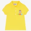 Moschino Baby Boys Yellow Cotton Polo Shirt
