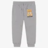Moschino Kid-Teen Grey Cotton Jersey Joggers