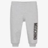 Moschino Baby Grey Jersey Logo Joggers