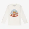 Moschino Baby Ivory Festive Teddy Sweatshirt