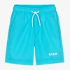 MSGM Boys Blue Logo Swim Shorts