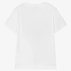 MSGM Boys White Logo Cotton T-Shirt -Outlet Little Gents Set Store msgm boys white logo cotton t shirt 490413 5f00399b4c455758cb31d7599418b33d97449849