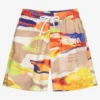 MSGM Boys Yellow Logo Swim Shorts