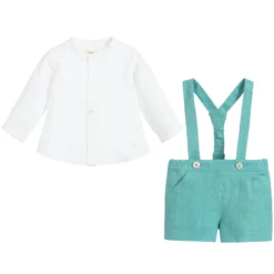 Nanos Green & Ivory Linen Shorts Set -Outlet Little Gents Set Store nanos green ivory linen shorts set 312132 30db9d9a84dfeb8dc4305c1a4981af289ecbb902