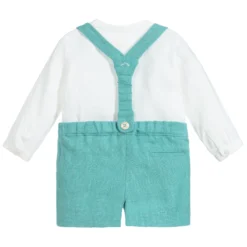 Nanos Green & Ivory Linen Shorts Set -Outlet Little Gents Set Store nanos green ivory linen shorts set 312132 834ffb9954eeb41f39749d725d9355e99a3031ca