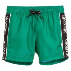 NIK&NIK Boys Green Swim Shorts