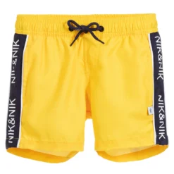 NIK&NIK Boys Yellow Swim Shorts