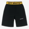 Off-White Boys Black & Yellow Industrial Jersey Shorts