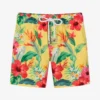 Olga Valentine Boys Yellow Floral Swim Shorts (UPF50+)