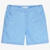 Paloma De La O Boys Blue Linen Shorts