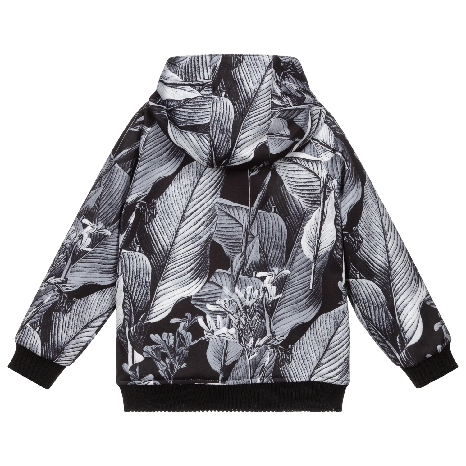 Pan Con Chocolate Boys Black & Grey Zip-Up Top 2 Pan Con Chocolate Boys Black & Grey Zip-Up Top - Image 2