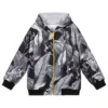 Pan Con Chocolate Boys Black & Grey Zip-Up Top