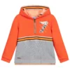 Pan Con Chocolate Orange & Grey Cotton Hoodie