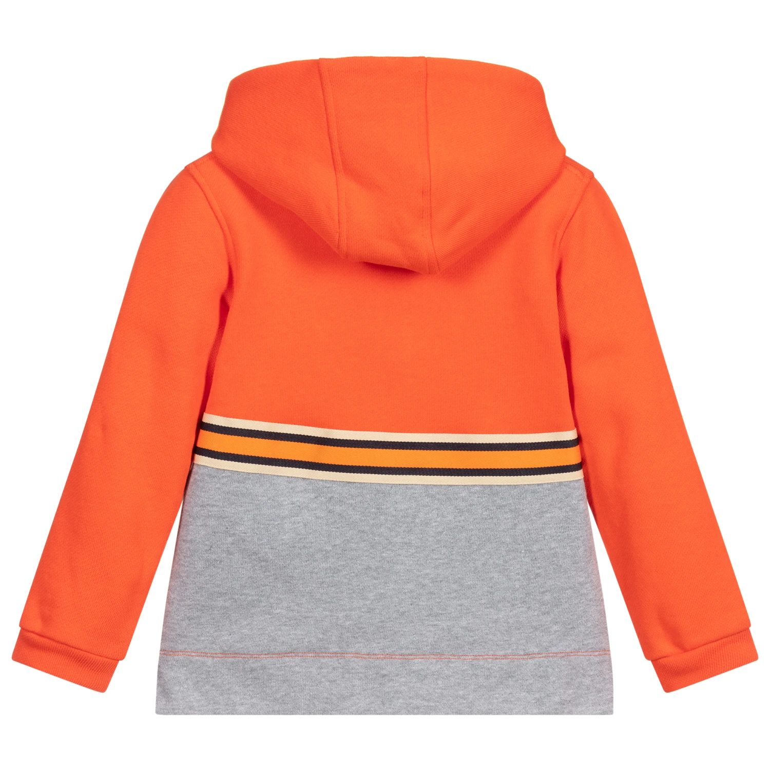 Pan Con Chocolate Orange & Grey Cotton Hoodie 2 Pan Con Chocolate Orange & Grey Cotton Hoodie - Image 2