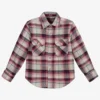 Pan Con Chocolate Red & Grey Cotton Check Shirt
