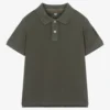 Parajumpers Boys Green Cotton Polo Shirt