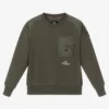 Parajumpers Boys Green Cotton Sweatshirt