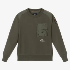 Parajumpers Boys Green Cotton Sweatshirt