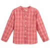 Patachou Boy's Check Linen Shirt