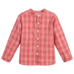 Patachou Boy's Check Linen Shirt