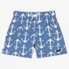 Patachou Boys Blue Anchor Swim Shorts