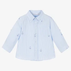 Patachou Boys Blue Cotton Stripe Seersucker Shirt -Outlet Little Gents Set Store patachou boys blue cotton stripe seersucker shirt 492950 3102f1885d5dd7dd7b1498585e33ff090e3cd6f5