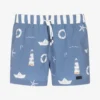 Patachou Boys Blue Nautical Swim Shorts