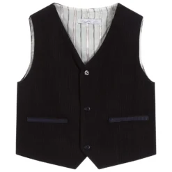 Patachou Boys Navy Blue Waistcoat