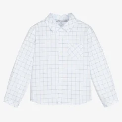 Patachou Boys White & Blue Check Shirt -Outlet Little Gents Set Store patachou boys white blue check shirt 422147 40ad894fd3a53f91233897e1a7725e12b6c5b217