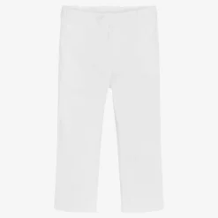 Patachou Boys White Cotton Twill Trousers