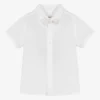 Patachou Boys White Shirt & Bow Tie