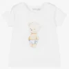 Patachou Boys White Teddy T-Shirt