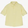 Patachou Boys Yellow Cotton & Linen Shirt