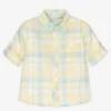 Patachou Boys Yellow Tartan Shirt