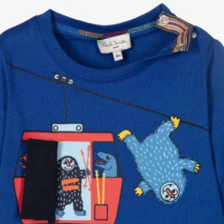 Paul Smith Junior Boys Blue Yeti Cotton Top -Outlet Little Gents Set Store paul smith junior boys blue yeti cotton top 405739 1a28636e99372f5d156f3904635032631e916bf9