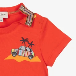 Paul Smith Junior Boys Red Cotton T-Shirt -Outlet Little Gents Set Store paul smith junior boys red cotton t shirt 439016 75c6467dc004d9d636ed741c1d769777b652e423