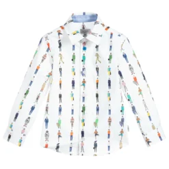 Paul Smith Junior Boys White Cotton Shirt