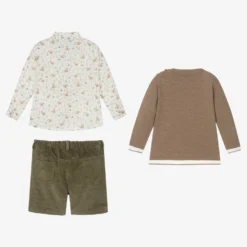 Paz Rodriguez Boys Brown & Green Shorts Set -Outlet Little Gents Set Store paz rodriguez boys brown green shorts set 461512 7d6f772b1031ae19325123e55b506168dcdda7c7