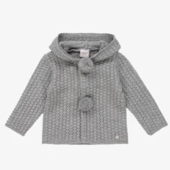 Paz Rodriguez Grey Knitted Pram Coat