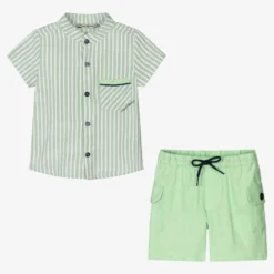 Piccola Speranza Boys Green Cotton & Linen Shorts Set -Outlet Little Gents Set Store piccola speranza boys green cotton linen shorts set 485080 d02e0c75dc294be03ee12513cfbb6f129351ef09