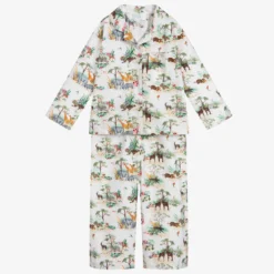 Powell Craft Cotton Jungle Print Pyjamas