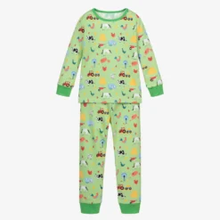 Powell Craft Green Cotton Pyjamas